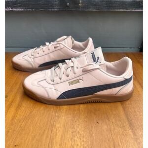 Puma Carina Style Sneakers Women’s Size 8 Pink Navy Gum Sole Casual Shoes